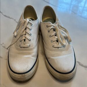 Sperry Men's Cream Canvas Sneakers